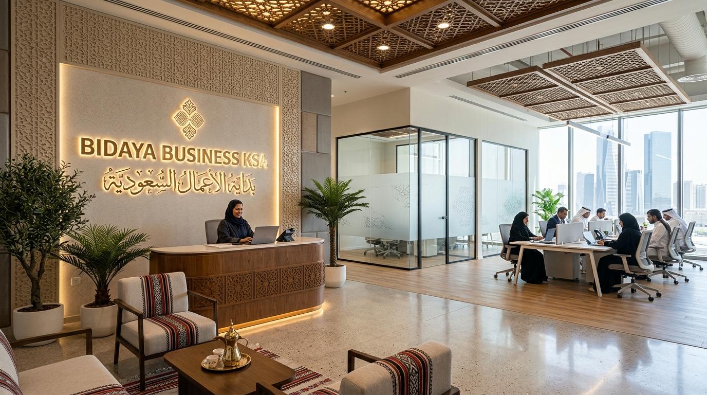 Bidaya Business KSA office reception in Riyadh
